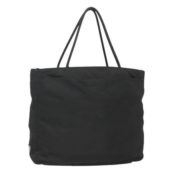 PRADA Hand Bag Nylon Black Silver Auth bs26357 - Picture 1 of 16